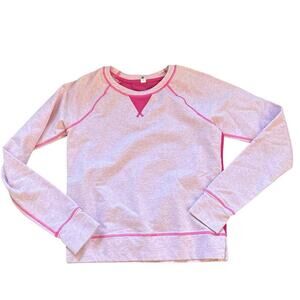 Lululemon Pink Long Sleeve Voyage Pullover Crewneck Shirt Sweatshirt Size 6